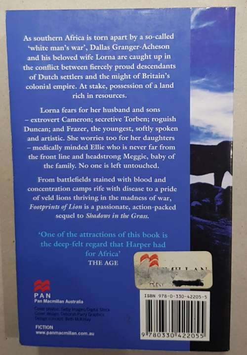 Footprints of Lion  Beverley Harper