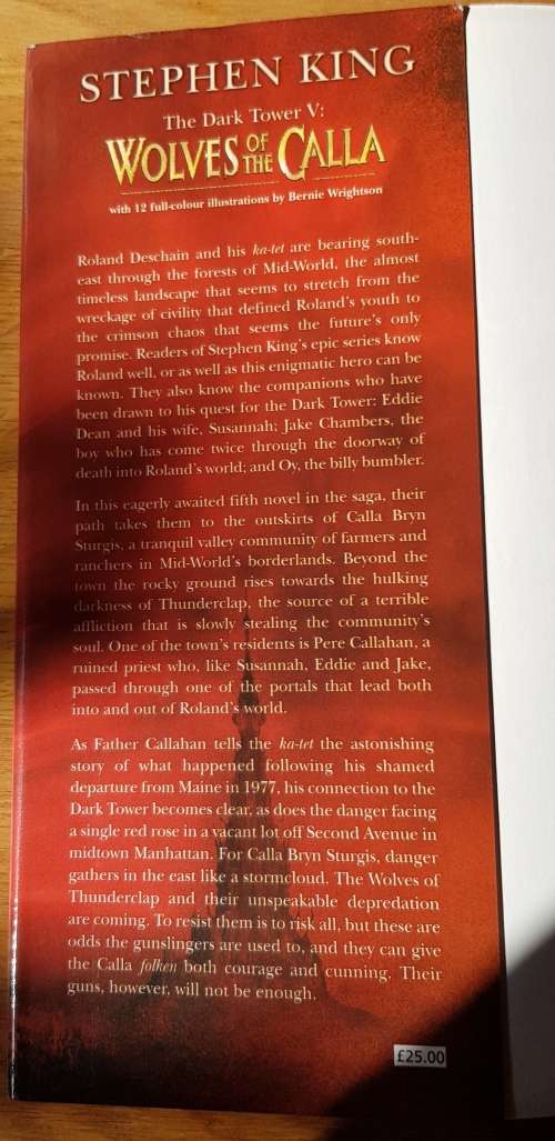 Wolves of the Calla (The Dark Tower Volume V)  Stephen King (Horror).