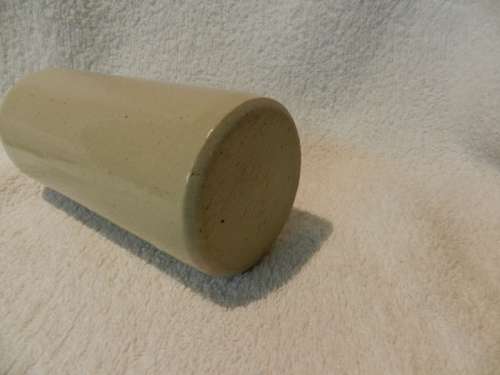 Collectable Stone Bottle (empty) with stopper.  No label. Grey White colour with no label.