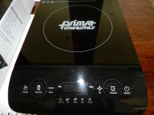 Prima One and Only Induction Stove Single Plate. Sensor touch control with 4 digit display