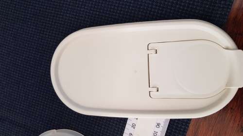 Vintage Tupperware canister storage.  1x Tall Oval canister (colourless/see through) with secure lid