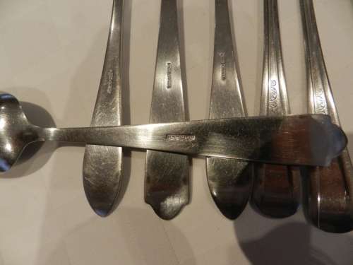 Dutch Vintage  Gero Zilmeta Stainless Steel Cutlery Set. Circa 1960s.  40pce