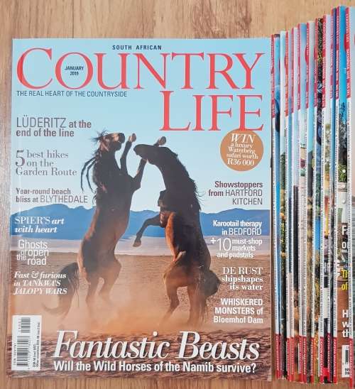 Magazines: Country Life 12x Magazines - Year 2019. Issue No: 270 to No: 281  Issues January to Decem