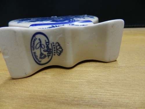 Delft Blue Tulip Vase Authentic Delftware Holland, Designed by Heinen Delftware