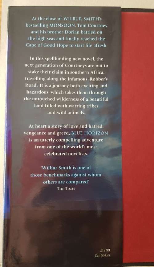 Blue Horizon - Wilbur Smith (Thriller) Follows on Monsoon.