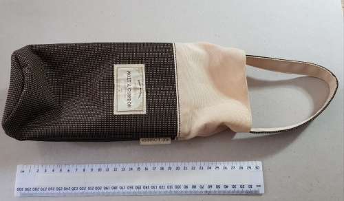 Champagne bottle carrier. Cooler bag, with insulated inner
