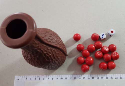 Vintage billiards shaker bottle.  Pool tally shaker bottle