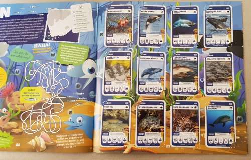 Card Albums: Pick n Pay South African Super Animals plus a few doubles and a few of the error cards