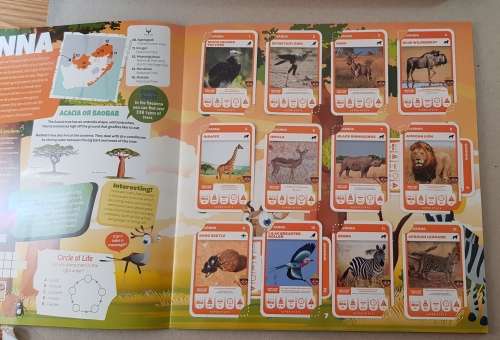 Card Albums: Pick n Pay South African Super Animals plus a few doubles and a few of the error cards