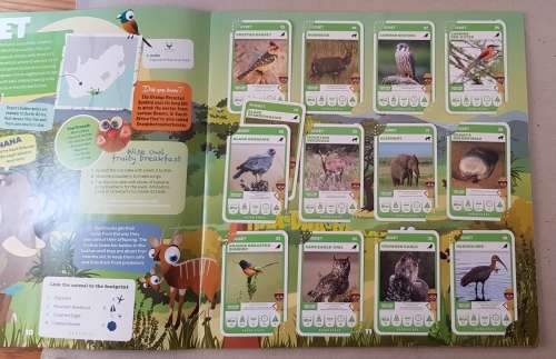 Card Albums: Pick n Pay South African Super Animals plus a few doubles and a few of the error cards