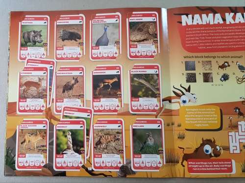 Card Albums: Pick n Pay South African Super Animals plus a few doubles and a few of the error cards