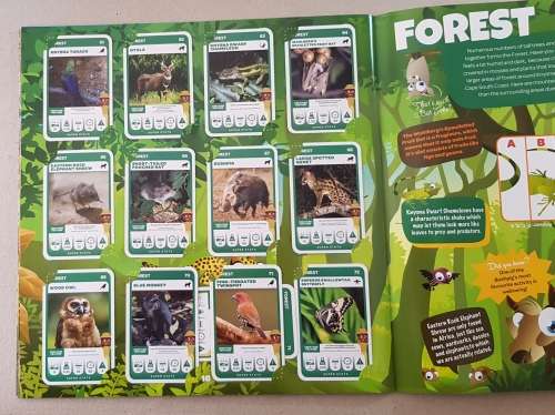 Card Albums: Pick n Pay South African Super Animals plus a few doubles and a few of the error cards