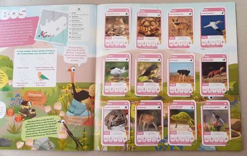 Card Albums: Pick n Pay South African Super Animals plus a few doubles and a few of the error cards