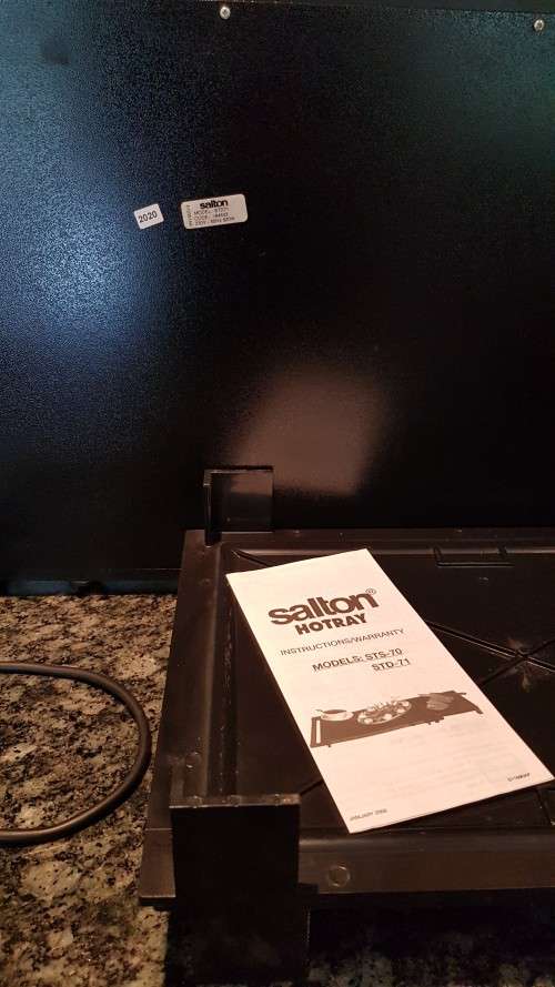 Salton Hot Tray.  Hot tray with two original Salton loose extender trays.