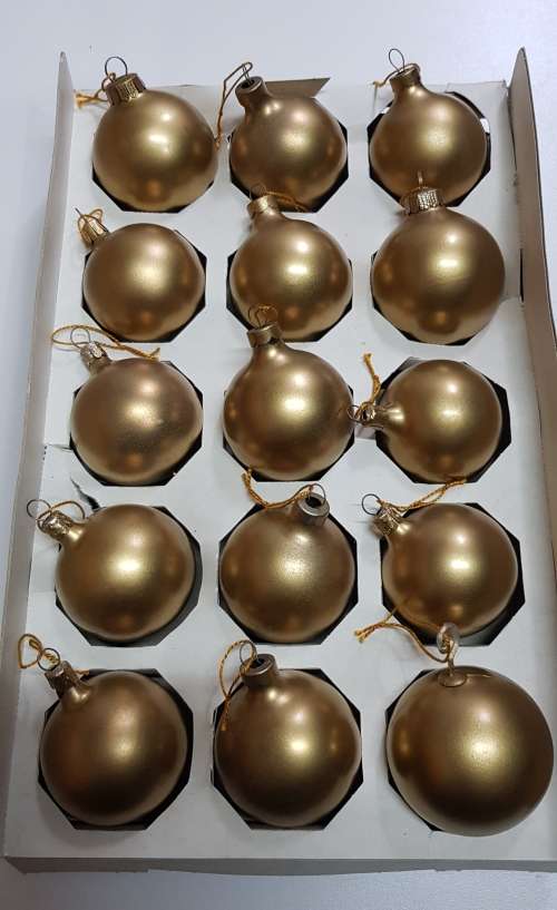 Vintage Christmas tree decorations. Glass balls for hanging in the Christmas tree.
