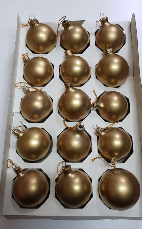 Vintage Christmas tree decorations. Glass balls for hanging in the Christmas tree.
