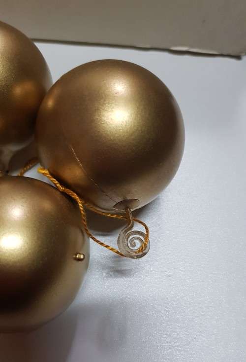 Vintage Christmas tree decorations. Glass balls for hanging in the Christmas tree.