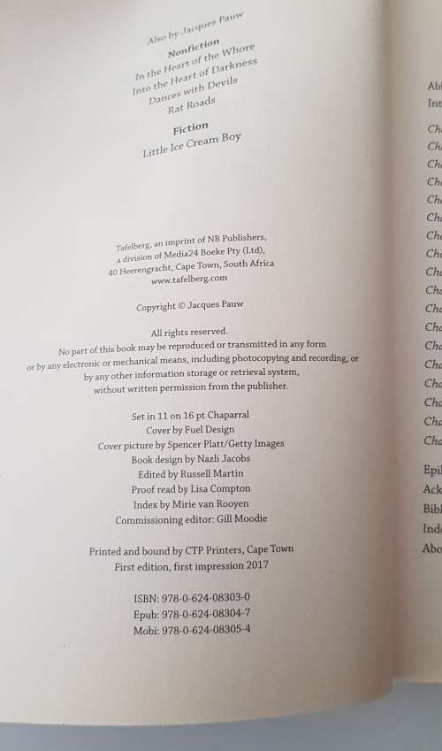 The Presidents Keepers  Jacques Pauw.  Contains colour Photographs.