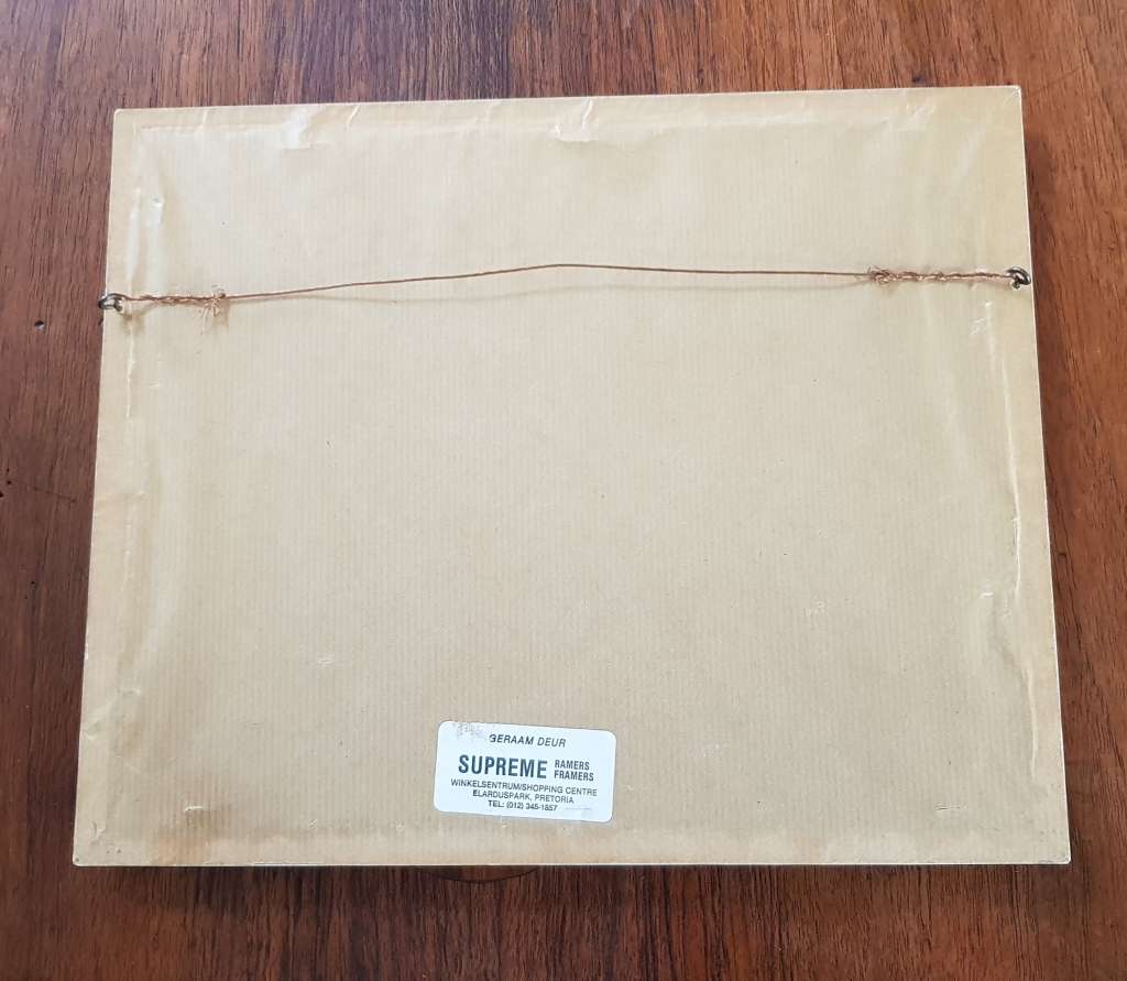 Wooden Picture Frame: Print of Vintage Dutch street scene by Anton Pieck.