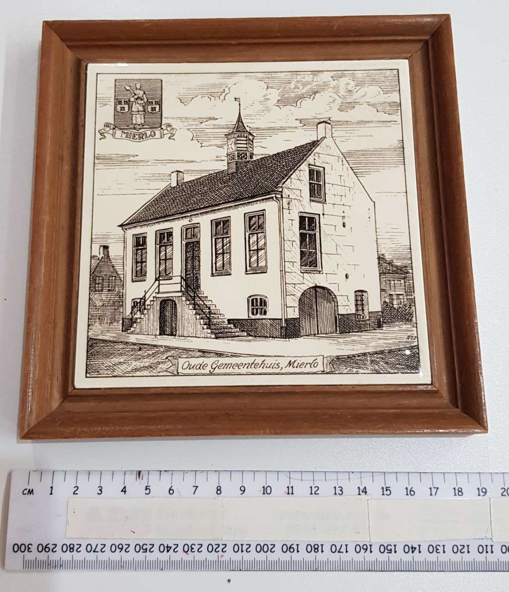 Vintage Dutch Framed Tiles.