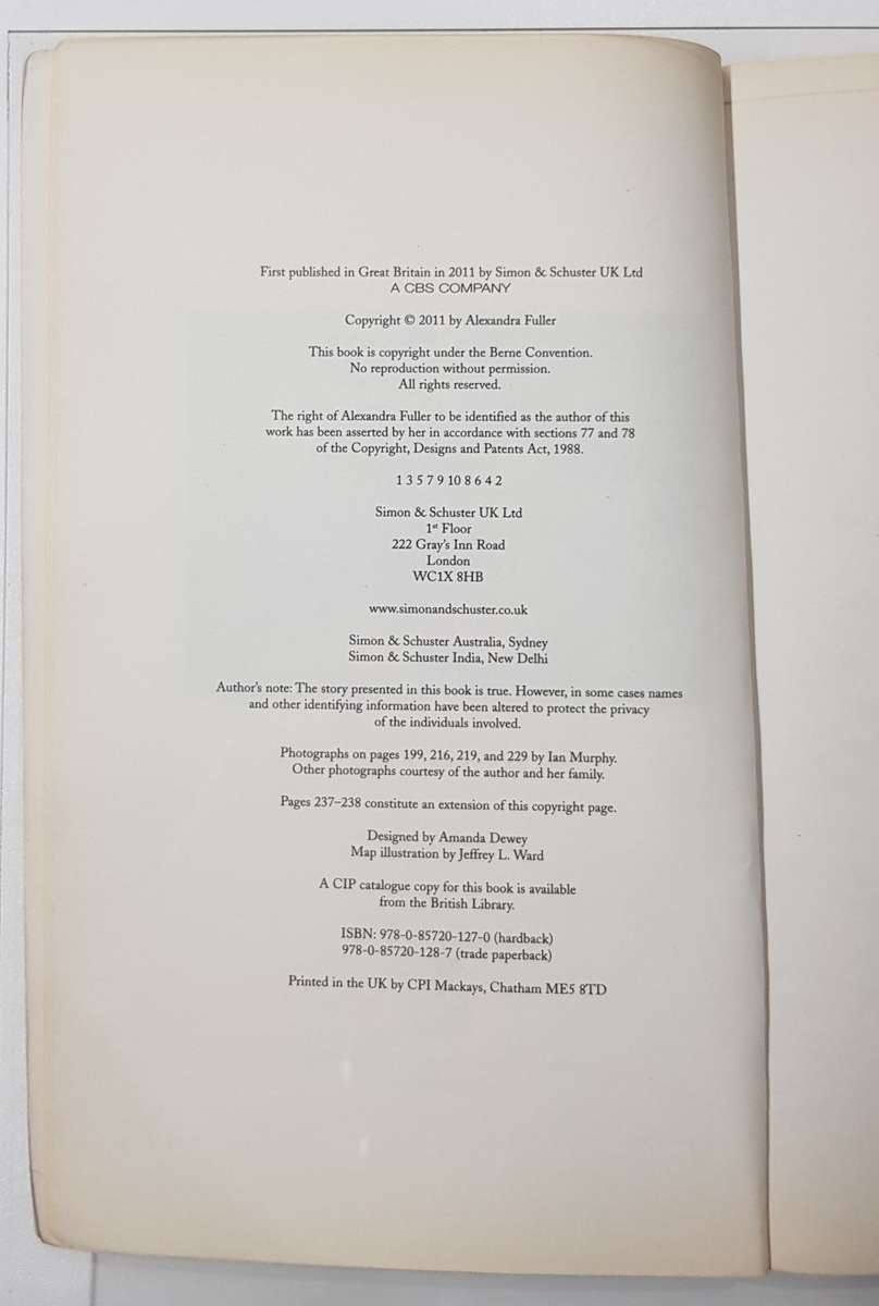 Cocktail Hour Under the Tree of Forgetfulness  Alexandra Fuller.