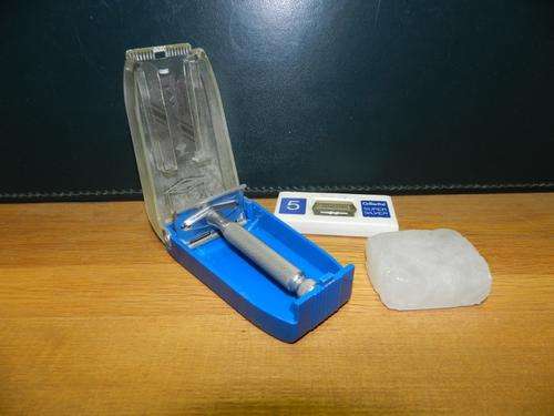Vintage Gillette Safety razor in original plastic box.