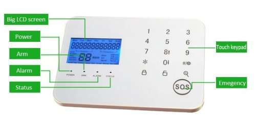 LCD GSM + PSTN Home Alarm kit