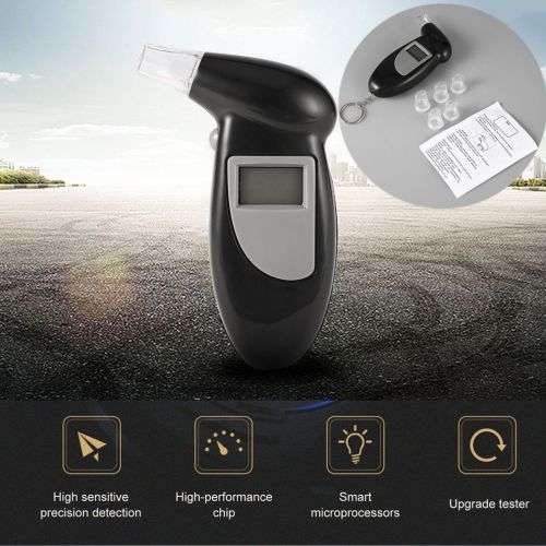 Digital Alcohol Breath Tester Breathalyzer Analyzer Detector