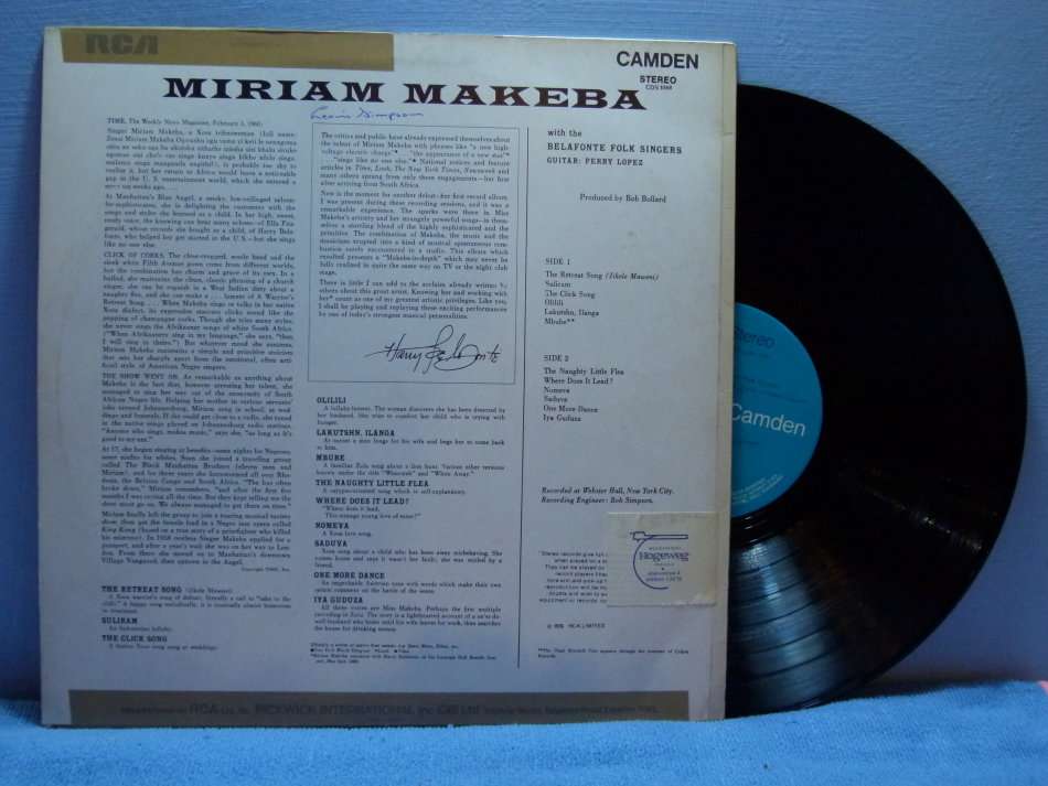 MIRIAM MAKEBA - Miriam Makeba  -  UK Pressing
