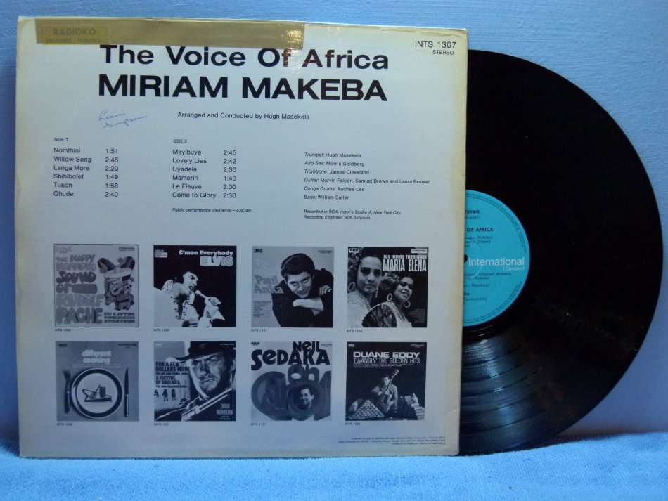 MIRIAM MAKEBA -  The Voice of Africa  -  US Pressing