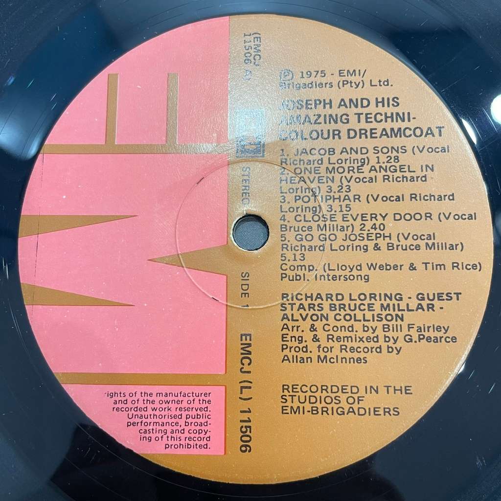 RICHARD LORING - Joseph And The Amazing Technicolor Dreamcoat [ VG / VG]