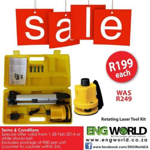 REDUCED PRICE -LASER ROTATING TOOL KIT 6015