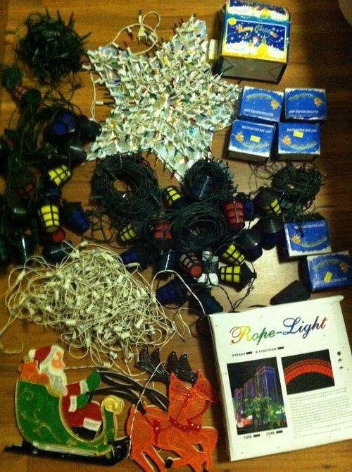 Assorted Christmas lights