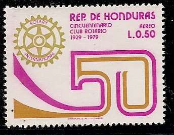 Honduras 1979 50c Rotary Emblem & "50"