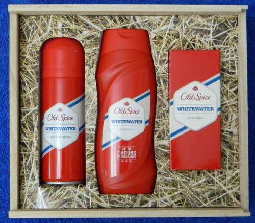 Old Spice Gift set in a Wood Box New unopened
