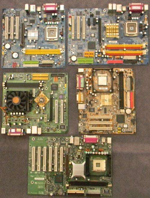 Motherboards x5 Gigabyte and Intel