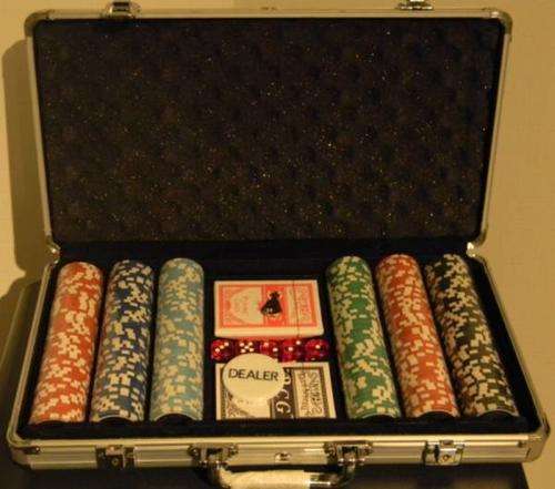Poker set 308 piece dice poker set
