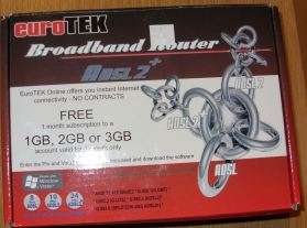 New Euro Tek Broadband Router ADSL 2+