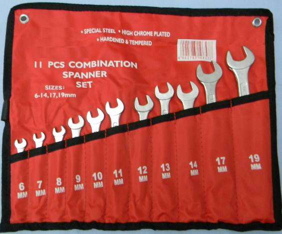 11 PC combination spanner set  New - By Auto Gear
