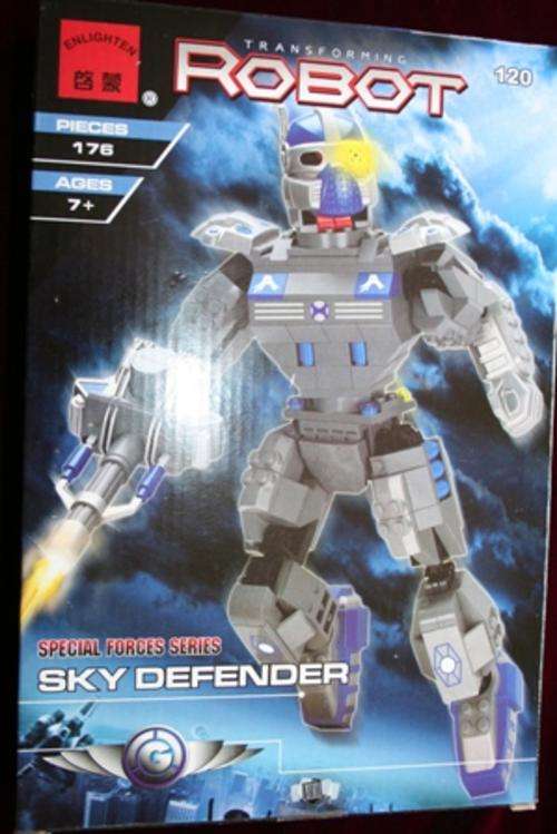 TRANSFORMING ROBOT BRICK PLAY SET 176pc