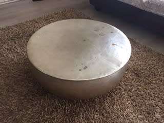 Pewter coffee table