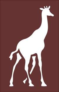 Giraffe -  Art Stencil, Mask, Template