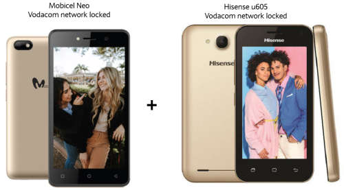 Mobicel neo + Hisense u605 combo deal (both vodacom network locked)