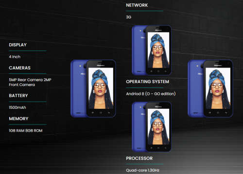 Hisense U605 8GB Dual Sim - Gold  (Vodacom Network)