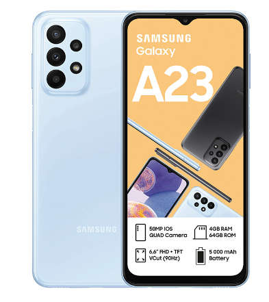 Samsung Galaxy A23 Dual Sim 64GB - Light Blue