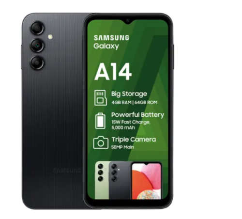 Samsung Galaxy A14 64GB LTE Dual Sim - Green (Brand new - Sealed)