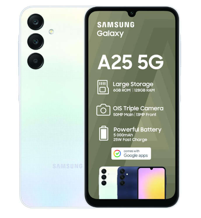 Samsung A25 5G -  6BG RAM + 128GB storage Awesome Blue