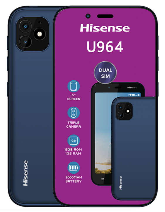 Hisense U964 16GB Dual Sim - Black(NL - Vodacom Network)
