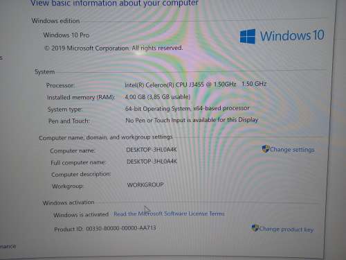 Intel AK5 MiniPC 32GB/4GB Ram Wnidows 10