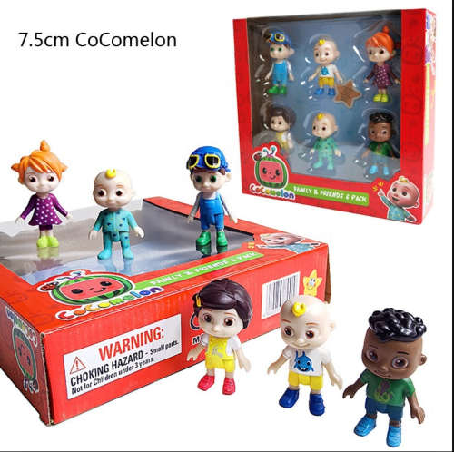 CoComelon Official Friends and Family, 6 Figure Pack - 3 Inch Character Toys